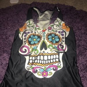 Skull tank top